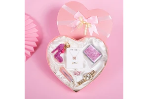 Valentine's Day Gift for Girlfriend Perfume Watch Lip Gloss Brooch Earrings Jewelry Set Birthday Present for Best Friend