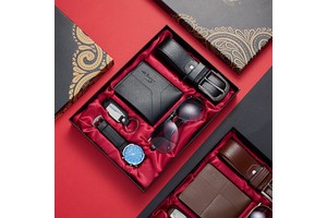 Father's Day Gift Men's Gift Set for Husband Watch Belt Wallet Valentine's Day Business Gift Cross-border