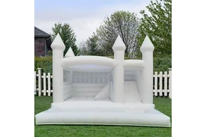 High Quality Inflatable Castle Arch Jumping Castle For Kids 4x4 White Inflatable Castle