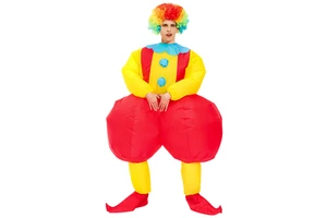 Holiday Funny Halloween Party Inflatable Clown Costume