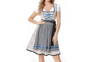 New Edition Vintage Style Drindl Dress Custom Design Traditional Bavarian Dirndl Women Oktoberfest Lightweight Dirndls