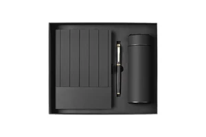 Custom Luxury A4A5 Tumbler Notebook Set UV Printed Paper White Luxury Gift Box Corporate Giveaways Father's Day Graduation