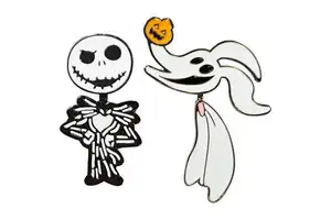 Licensed HER Original H.E.R. Accessories Nightmare Christmas Silver Plated Cartoon Cute Play-Proof Kid-Tested Hypoallergenic