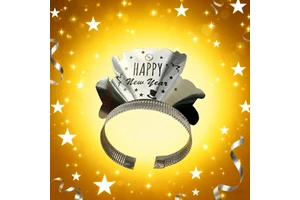 New Year Dress-Up Prop Birthday Party Paper Hairband Photo Props for Party Atmosphere Decoration