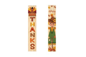 Thanksgiving Scarecrow Door Curtain 30*180cm Festive Banners for Home Decor