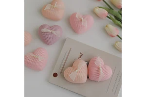 Creative Handmade Valentine's Day Gifts Heart Shaped Candles Ornament DIY Gifts Heart Shaped Scented Candles