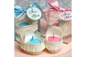 Children's First Birthday Party Supplies Creative Birthday Candles Stroller Men's Treasure Women's Bag Baby Shower Gender Secret