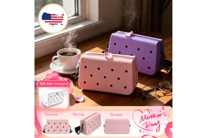 Perfect Mother's Day Gift: Cute Pink EVA Bag Patterned Purse with Detachable Thoughtful Gift for Mom Wife Daily Fashion Use