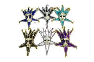 Creative Hand-painting Venice Travel Souvenir Refrigerator Magnets Mask Decoration Vintage Fridge Magnetic Mini Mask