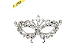 Hot Selling Venice Sexy Women's Crown Diamond Adult Makeup Ball Props Birthday Wedding Party Half Face Mask Halloween Gifts