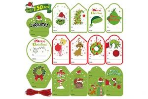 Christmas Gift Tags With String Attached Xmas Gift Tags For Presents Holiday Name Tag Labels For Christmas Gifts