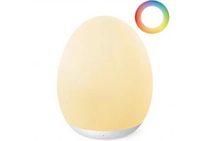 Kids Baby Night Light TAP LIGHT BABY 7 Colors Stepless Dimming Rechargeable Egg Shape Timer Touch Control