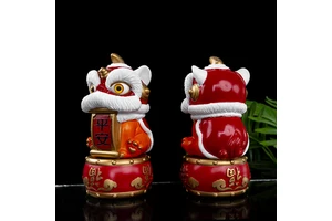 Chinese New Year Decors for Hotels Chinese New Year lion Head Dancing lion Resin Ornaments Decorations
