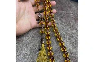 Brown Resin Luxury Eco-Friendly Handmade Round Bead Tasbih MT Export MTE-045 Multi-Occasion