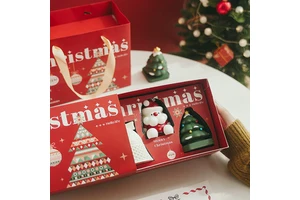 Wholesale Handmade Fragrance Christmas Candle Gift Set Cute Christmas Tree Santa Claus Bell Shape Scented Candle Gift Set