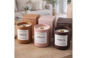AIKUN Hot Brand Scented Candles Luxury Scented Candles Private Label Scented Candles Custom Logo And Packaging For Custom Logo