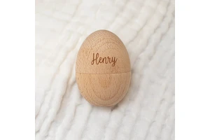 Hot-Selling Personalized Carved Wooden Egg Shells: Natural Hollow Easter Egg Decor