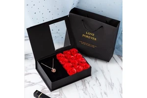 Free Samples Wholesale Valentine's Day Gift Decorative Rose Flower Petal Soap Flowers Gift for Mother Day