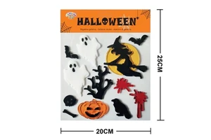 Halloween Gel Decoration "Witch" 20x25 cm - Halloween Decorations
