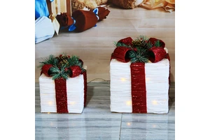 Hot Sale Products 3pcs/set Warm White LED Gift Box Light LED Christmas Decorations Lights
