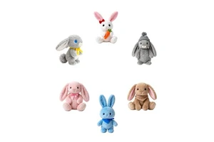 Super Soft Organic Cotton Custom Embroidered Doll Stuffed Rabbit Plush Toy Bunny For Easter Gifts