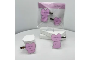 Cute Girl Gift Acrylic Clip Adorable Hair Clip Children's Day Gift Custom Anime Animal Eco-Friendly Gift