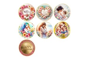 Custom Made Coins Mother's Day Gold Souvenir Coins Collection Mother's Day Gift for Festival