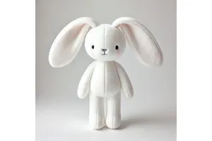 High Quality Fluffy White Bunny Rabbit Plush Stuffed Toy For Baby Comfort And Easter Holiday Gift
