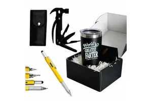 Customize 2024 Father's Day Birthday Gift 12oz Stainless Steel Wine Get Well Unique Gift Set
