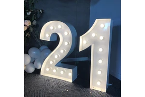 Adult 30/40/50/60 Number LED String Night Light Lamp Happy Birthday Balloon Anniversary Decoration Event Party Supplies
