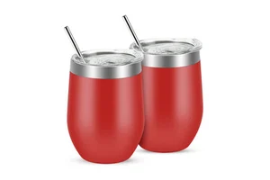 2021 Tiktac 12oz Stainless Steel Coffee Tumbler/Wine Tumbler