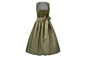 Dirndl OEM/ODM New European Clothing with Corduroy Bodice and Linen Apron Short Dirndl Dress Oktoberfest Bavarian Festival Outf