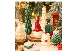 Wholesale Christmas Souvenirs Creative Festive Atmosphere Aromatherapy Gifts Santa Candles Indoor Fragrance