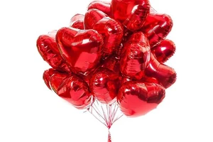 18 Inch Red Heart Balloons New Celebration Inflatable Supplies Love Aluminum Foil Balloon for Wedding Valentine's Day Parties