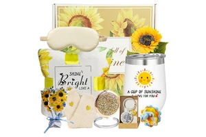 Women Trending Products 2024 Items Sunflower Blanket Card Socks 10 Pieces Wholesale Mothers Day Set Custom Get Well Soon Gifts