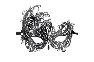 Dropshipping Venetian Masquerade Black Women Shiny Rhinestone Eye Party Masks Carnival Ball Prom Masks