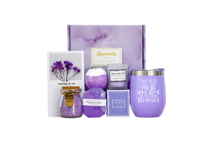 Get Well Soon Women's Luxury Valentine's & Mother's Day Body Care Spa Kit with Custom Logo Beautiful Gift Box