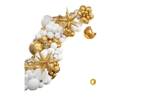 132pcs White & Gold Latex Balloons Set Birthday Wedding Party & Graduation Decoration Supplies Balloons Garland Arch Kit