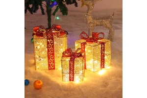 Top Rated Three Luminous Christmas Products Christmas Decoration Gift Box Set