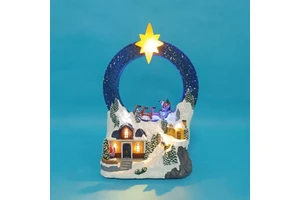 Christmas House Decor Santa Claus with LED Lights Electric Product Popular Style Festival Gifts
