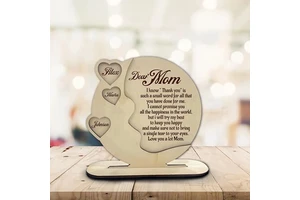 2022 Special Mama's Day Gifts Natural Wooden Crafts Cake Toppers Mothers Day Gift Set for Mom