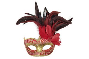 Wholesale Mardi Gras Venetian Carnival Halloween Party Supplies Feather Mask for Masquerade for Venues for Events