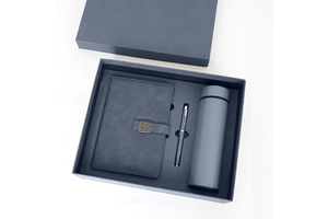 Marketing Gifts Leather Notebook Gift Set Pens Custom Logo Luxury Company Corporate Gift Set Notebook With Water Bottle