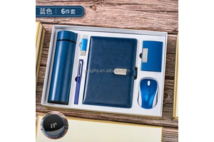 Promotional Products Items Valentine Day Gifts Sets Design Unique Mouse Thermos Cup Notebook Gift Set