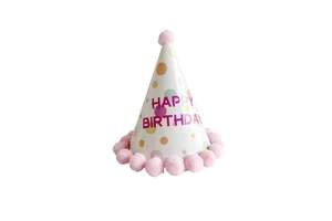 Wholesale Colorful Paper Hat Fluffy Birthday Hat for Children's Day First Birthday Party Decoration