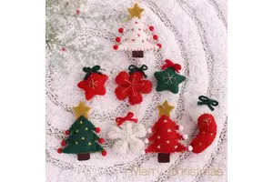 Hot Christmas 2025 Gift Idea Unique Felt Decorations 100pcs MOQ