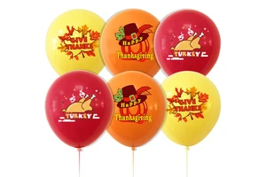 New Thanksgiving Party Balloon Decoration Turkey Pumpkin Maple Latex Balloon Holiday Decoration Supplies