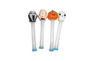 New Product Novelty Halloween Bouncy Baton Plastic Cartoon Toys light Up baton For Kids