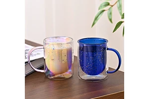 New Christmas Tree Cups Heat Resistant Double Wall Glass Cup Christmas Mug Christmas Gifts Glass Water Bottle