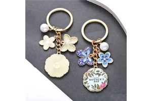 Happy Mother's Day Oil-dripping Acrylic Key Chain Gift Favor for Mother's Day Party Souvenir